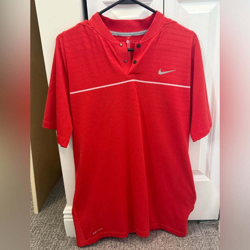 Nike Men's Tiger Woods Red Polo Shirt